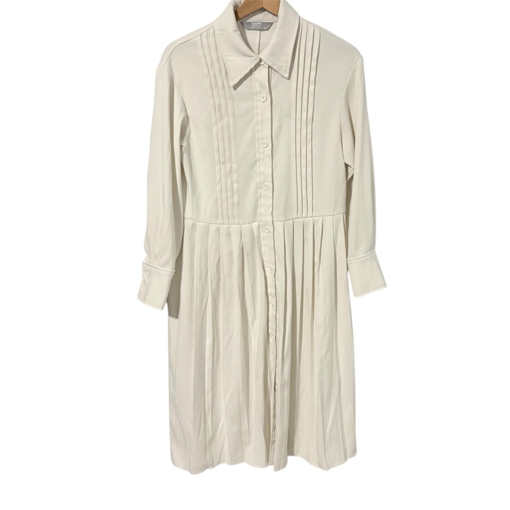 Elegant Cream Women's Dress